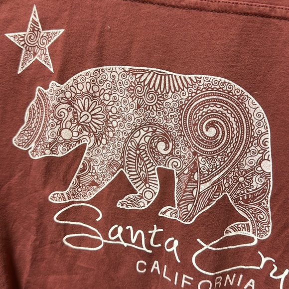 Blue 84 Mahogany Santa Cruz Bear T-Shirt (L) - Picture 4 of 5